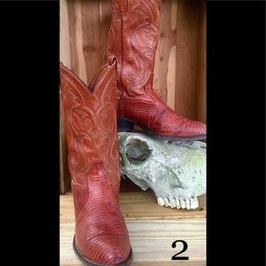 VINTAGE Western Tony Lama Exotic Cowboy Boots